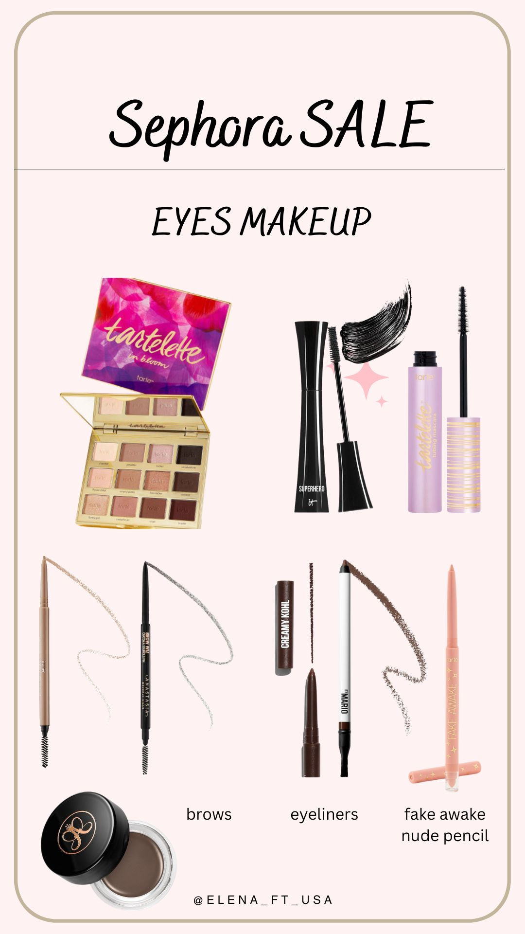 Sephora Sale is live for everyone until 11/11!

Code "SAVINGS" for up to 20% off site-wide and 30% off Sephora Collection!

Here is my favorite eyes makeup products. 

 #LTKGiftGuide #LTKSaleAlert #LTKBeauty