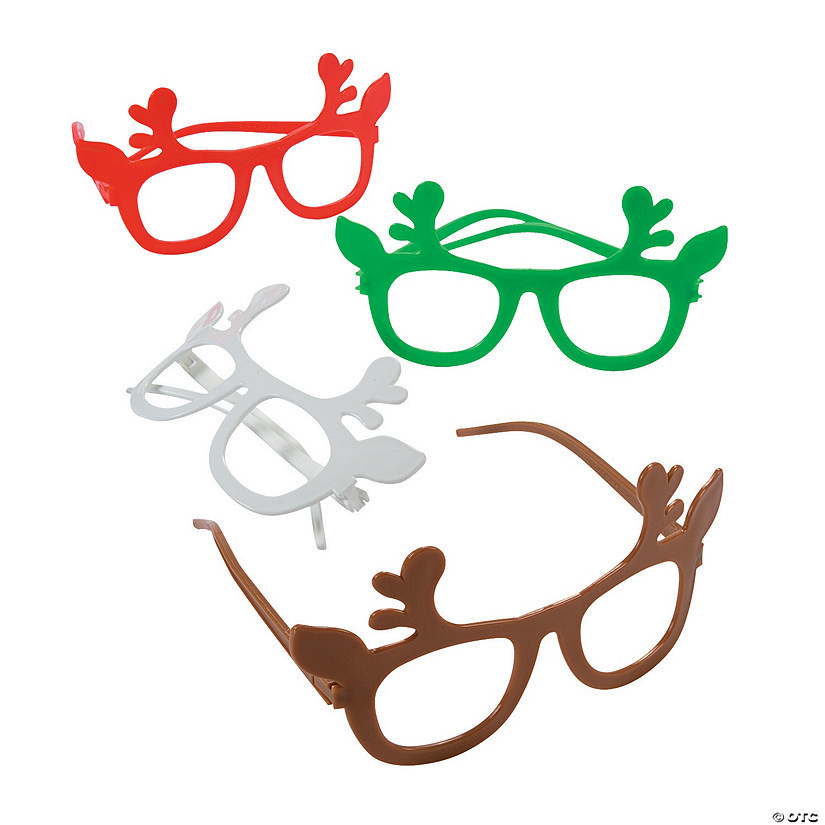 Kids’ Reindeer Novelty Glasses - 12 Pc. | Oriental Trading Company