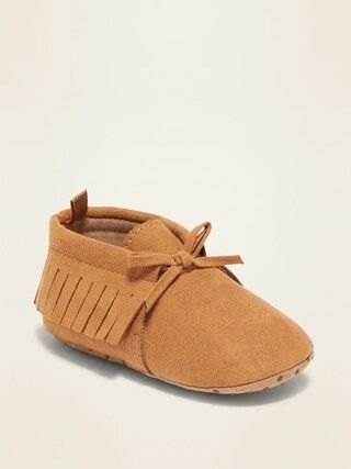 Faux-Suede Moccasin Booties for Baby | Old Navy (US)