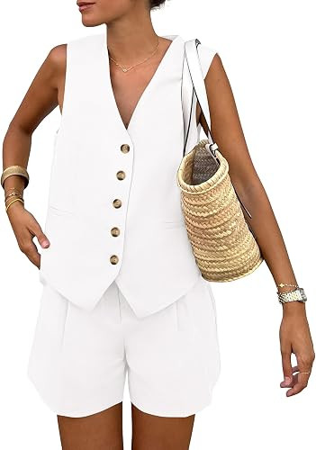 PRETTYGARDEN Women's Summer Two Piece Outfits Sets | Amazon (US)
