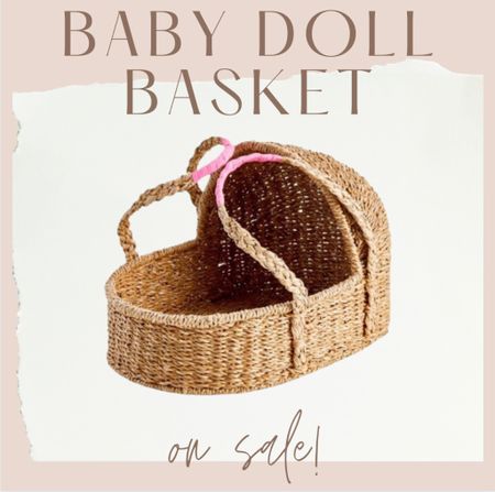 The cutests baby doll Moses basket is on sale for under $30! So cute for a Christmas gift for a little girl! #babydoll  #christmas #toy #sale #mom 

#LTKkids #LTKsalealert #LTKHoliday
