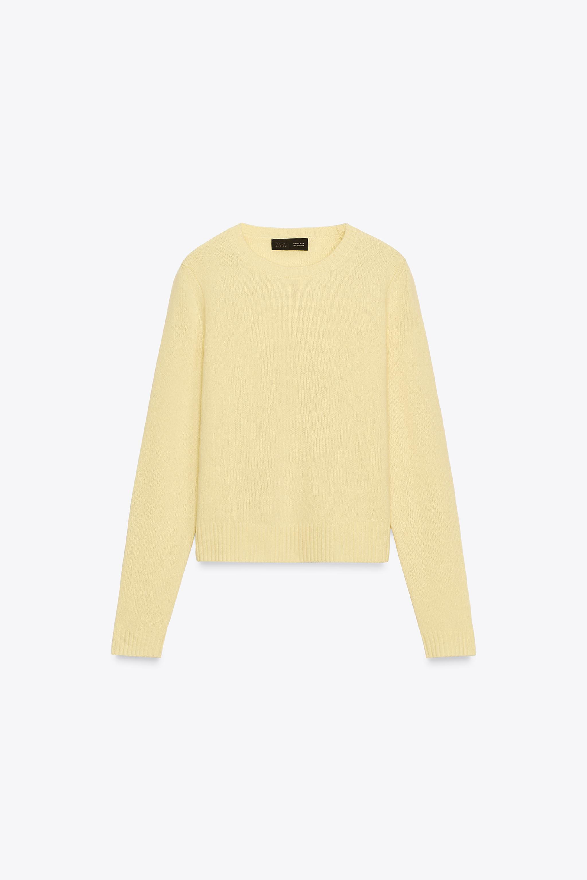 100% WOOL BASIC SWEATER | Zara Canada