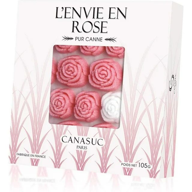 Canasuc Paris, L' Envie en Rose Pur Sucre de Canne,"Window Gift Box" of 36 Assorted French Molded... | Walmart (US)