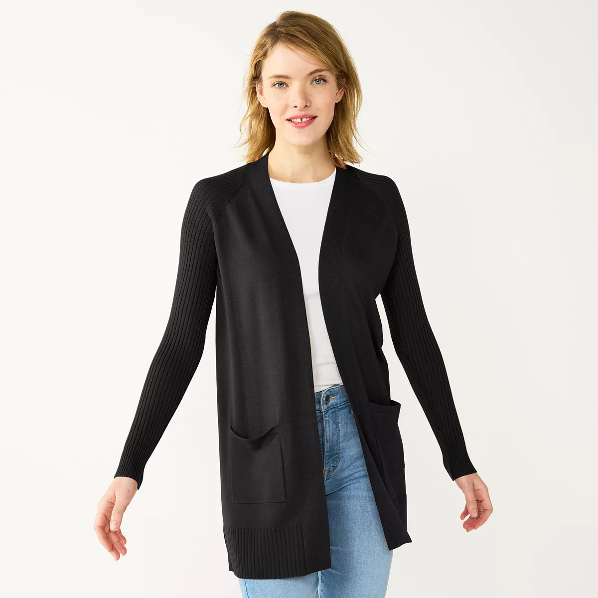 Women's Nine West Essential Raglan Cardigan | Kohl's