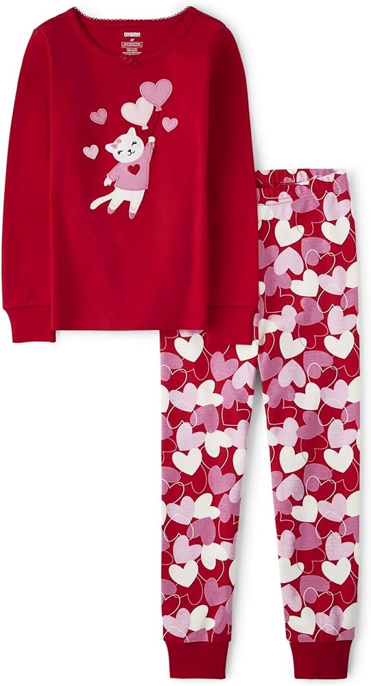 Gymboree,unisex-child,Gymmie Long Sleeve and Pant Cotton 2-Piece Pajama Sets, Big Kid, Toddler,Vd... | Amazon (US)