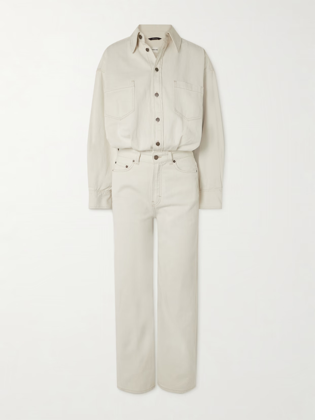 Haikure - Tessie Denim Jumpsuit - Ecru | NET-A-PORTER (US)