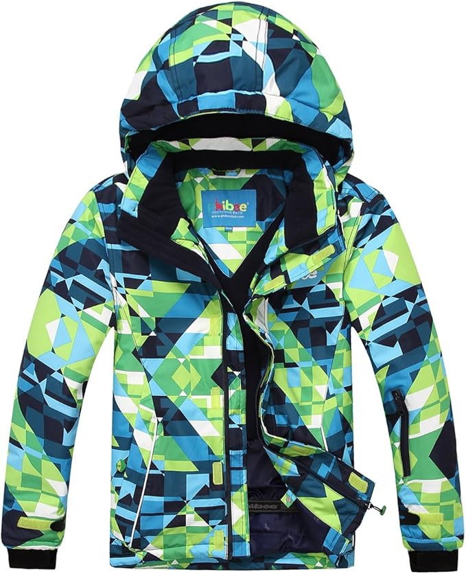 PHIBEE Big Boy's Waterproof Breathable Snowboard Ski Jacket | Amazon (US)