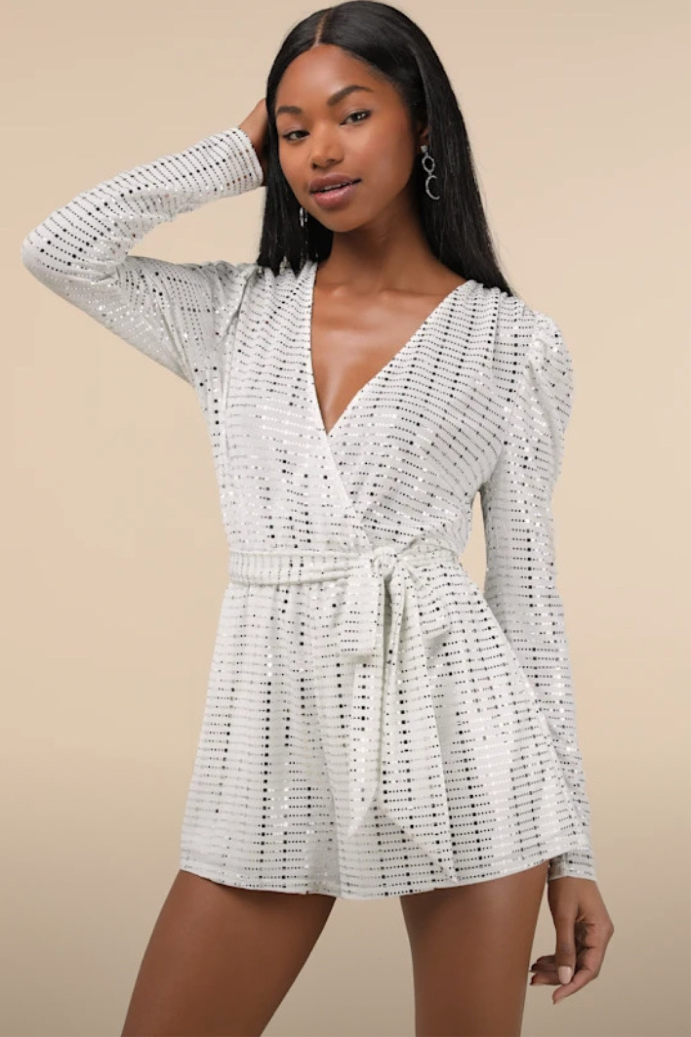 Here is a cute metallic bridal romper outfit idea for your  bachelorette party - perfect for a night out with the girls! Any kind of cute romper with a bridal look would work! lThus white romper would work great as a bachelorette party outfit! I would suggest wearing something chic and trendy, slightly fancy but comfortable. #bacheloretteoutfit #bacheloretteoutfitideas #instabride #bridalparty #bach #gettinghitched #BacheloretteBash #cuteoutfit #whiteoutfit #silverfrills #bachdress #whiteoutfit #gettingmarried #whiteromper 

#LTKStyleTip #LTKParties #LTKWedding