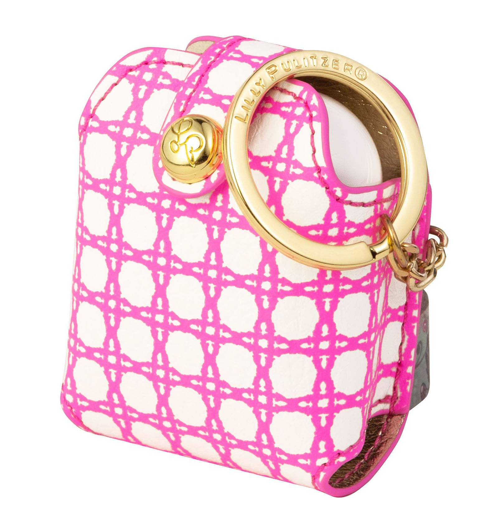 Lilly Pulitzer Leatherette AirPods Holder, Cute Keychain Case with Access to Charging Port, Havan... | Amazon (US)