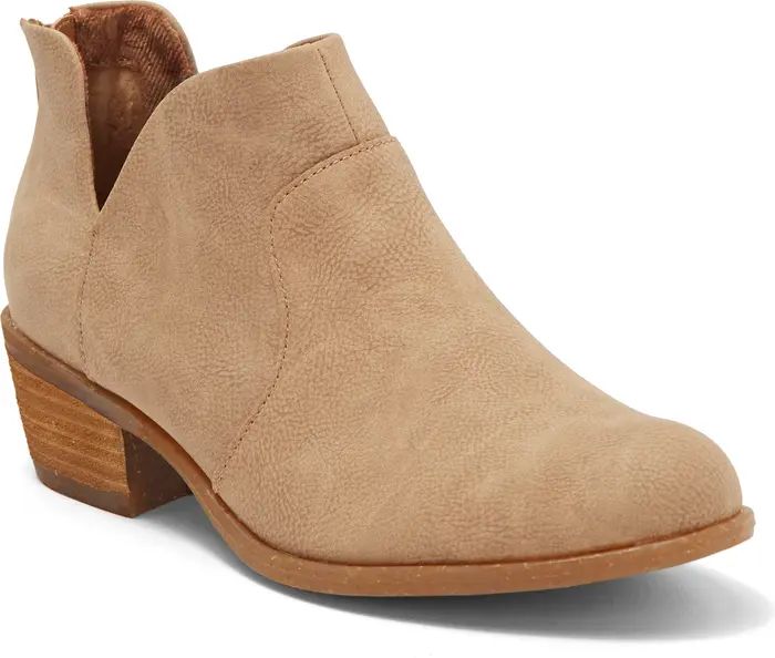 B O C by Born Lucy Notched Topline Block Heel Bootie (Women) | Nordstrom Rack