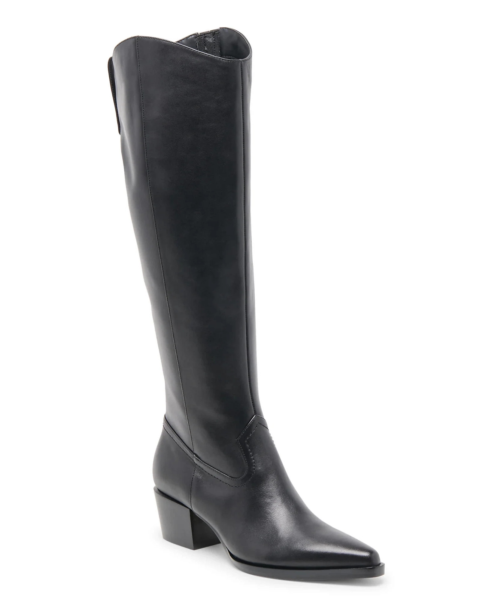 Virona Black Leather Boot 7.5 | Extremely Refined Boutique