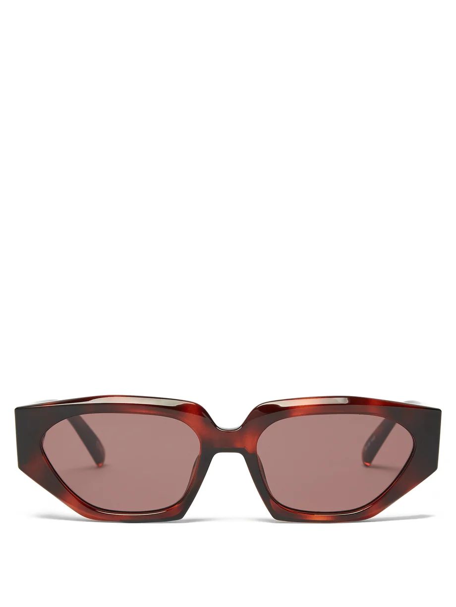 Major! rectangle tortoiseshell-effect sunglasses | Matches (US)