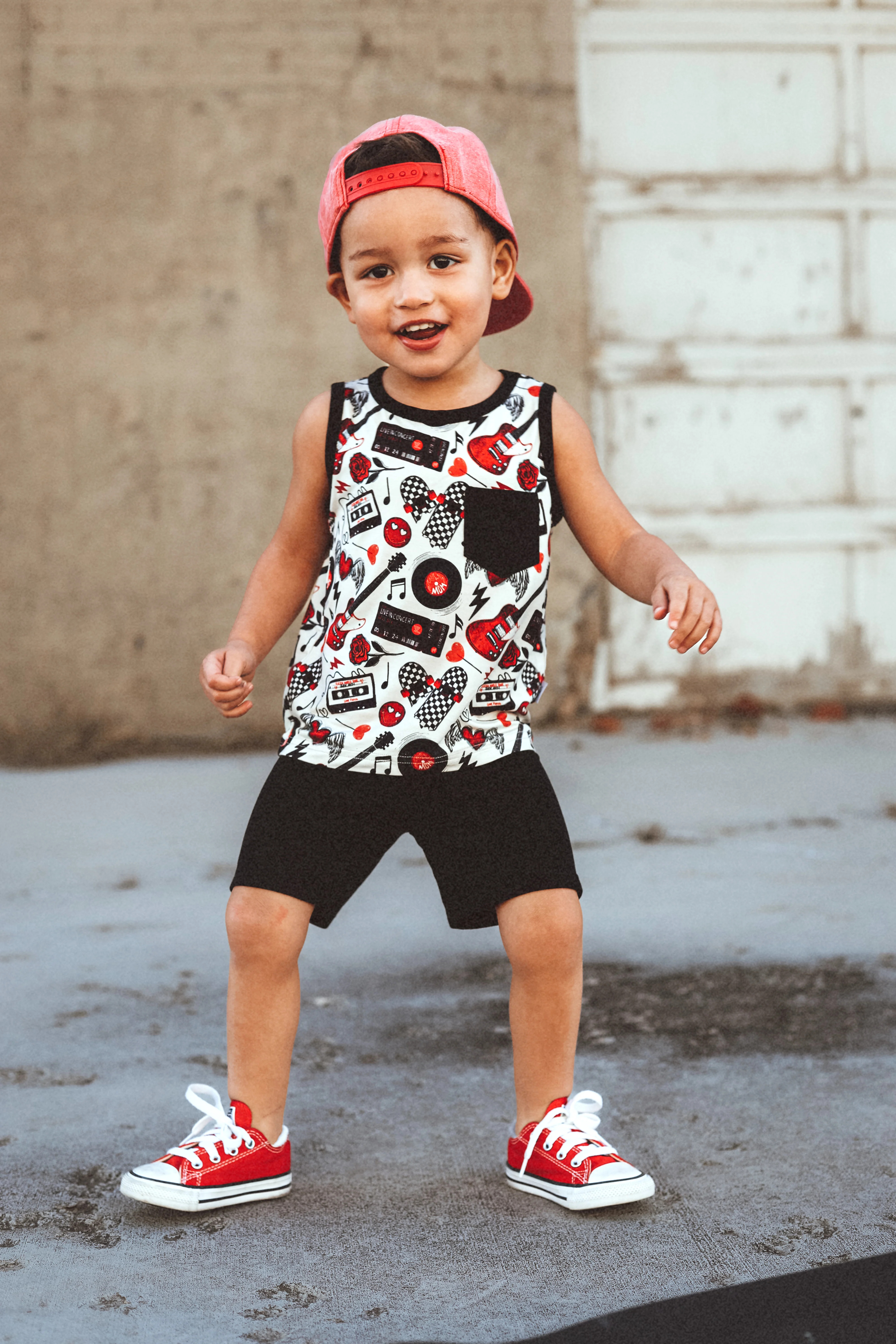 Treble Maker (Red) Tank Lounge Set | Fletch