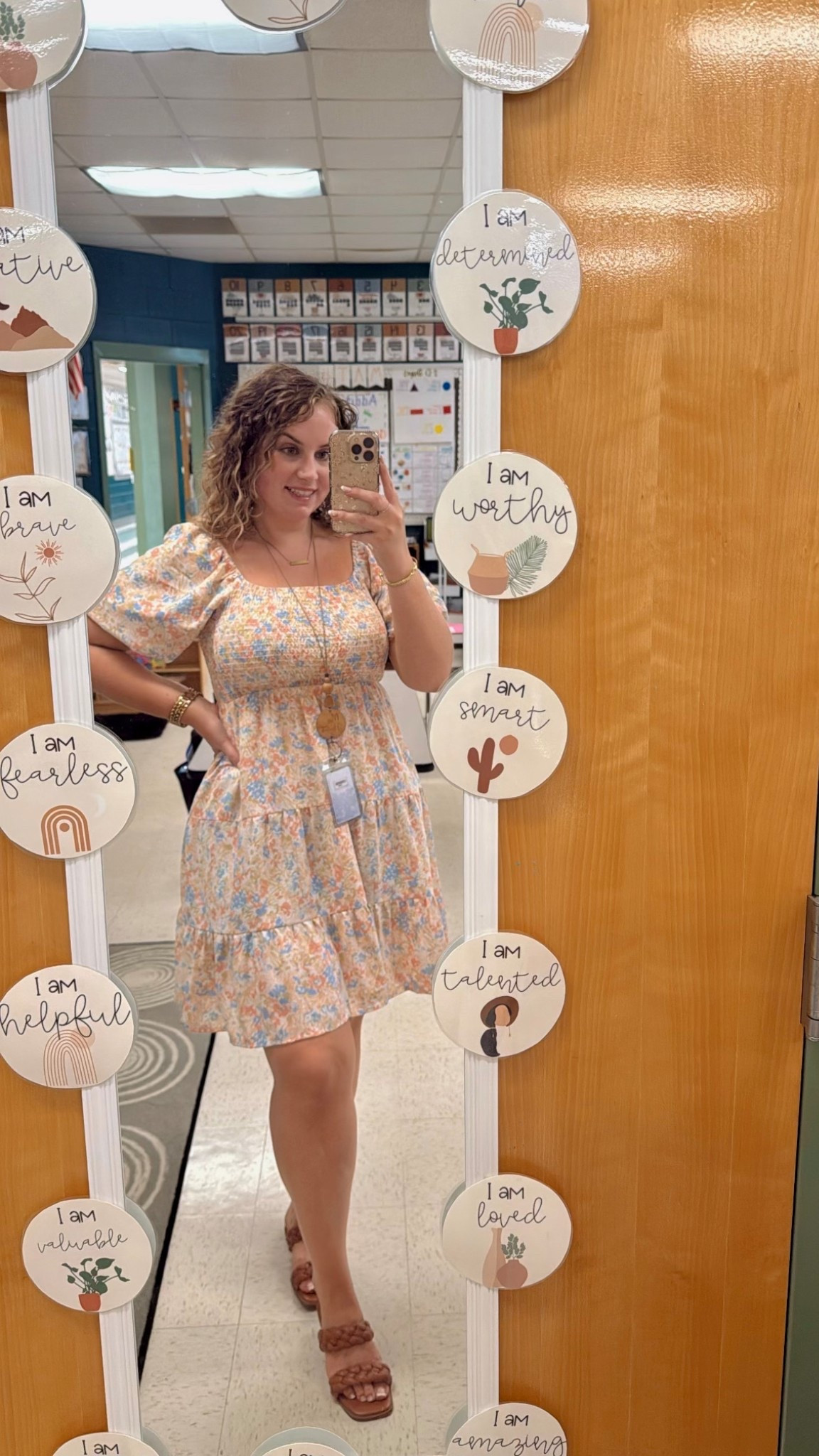spring dress 🌸 perfect length for work, falls right above the knee! 

#LTKMidsize #LTKSeasonal