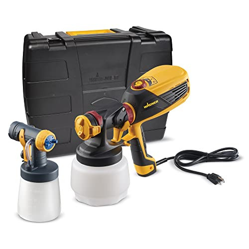Wagner Spraytech 0529010 FLEXiO 590 Handheld HVLP Paint Sprayer, Sprays Most Unthinned Latex, Includes Two Nozzles - iSpray & Detail Finish Nozzle, Complete Adjustability for All Needs, Multi-Colored | Amazon (US)