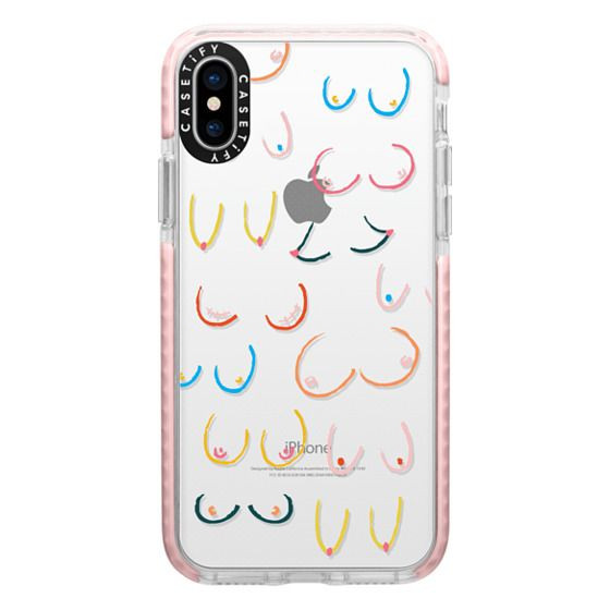 CASETiFY iPhone X Case - Colorful Boobs by Black Lamb Studio | Casetify