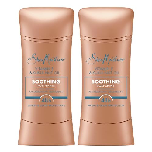 SheaMoisture Antiperspirant Deodorant Stick Soothing Vitamin E & Kukui Nut Oil, 2 count for 48HR Sweat & Odor Protection with No Parabens & No Mineral Oil 2.6 oz | Amazon (US)