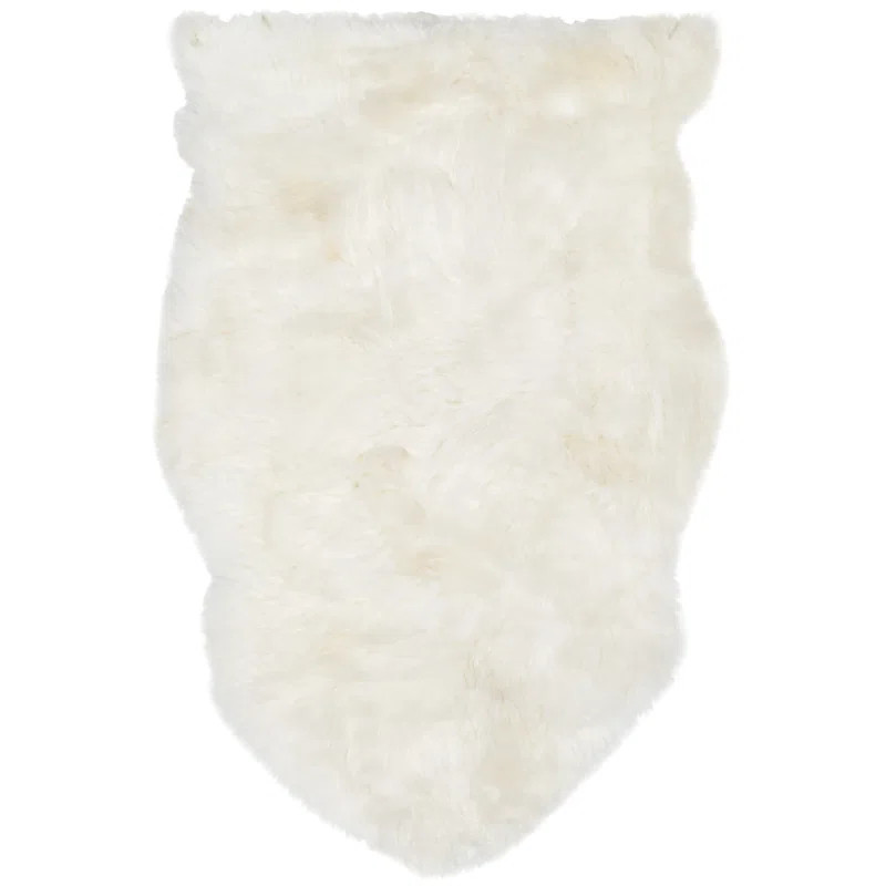 Malone Handmade Sheepskin White Rug | Wayfair North America
