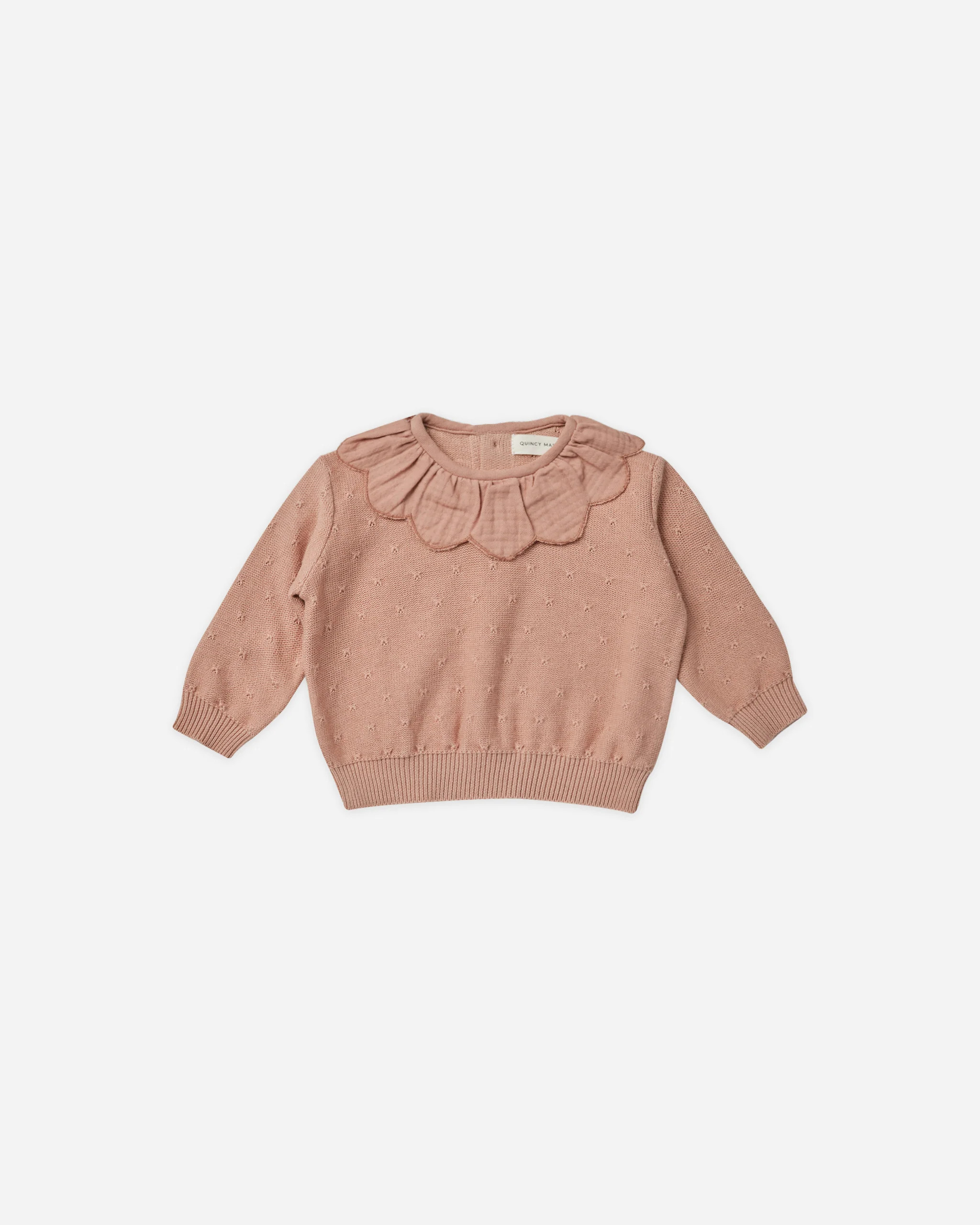 Petal Knit Sweater || Rose | Rylee + Cru