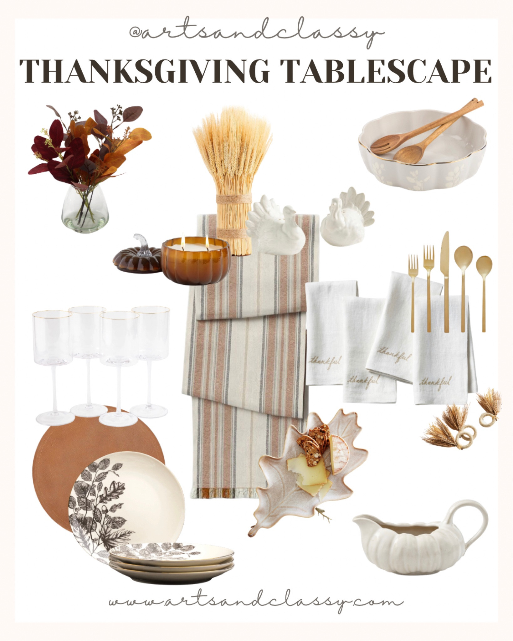 Create a gorgeous Thanksgiving tablescape with these festive tabletop finds! With natural tones and pops of autumn colors, these dinnerware and serveware finds are perfect for the Fall season! 

Thanksgiving | tablescape | tabletop | kitchen and dining | pottery barn | Walmart | Target | Williams Sonoma | autumn | holiday tablescape 

#LTKSeasonal #LTKHoliday #LTKfindsunder100