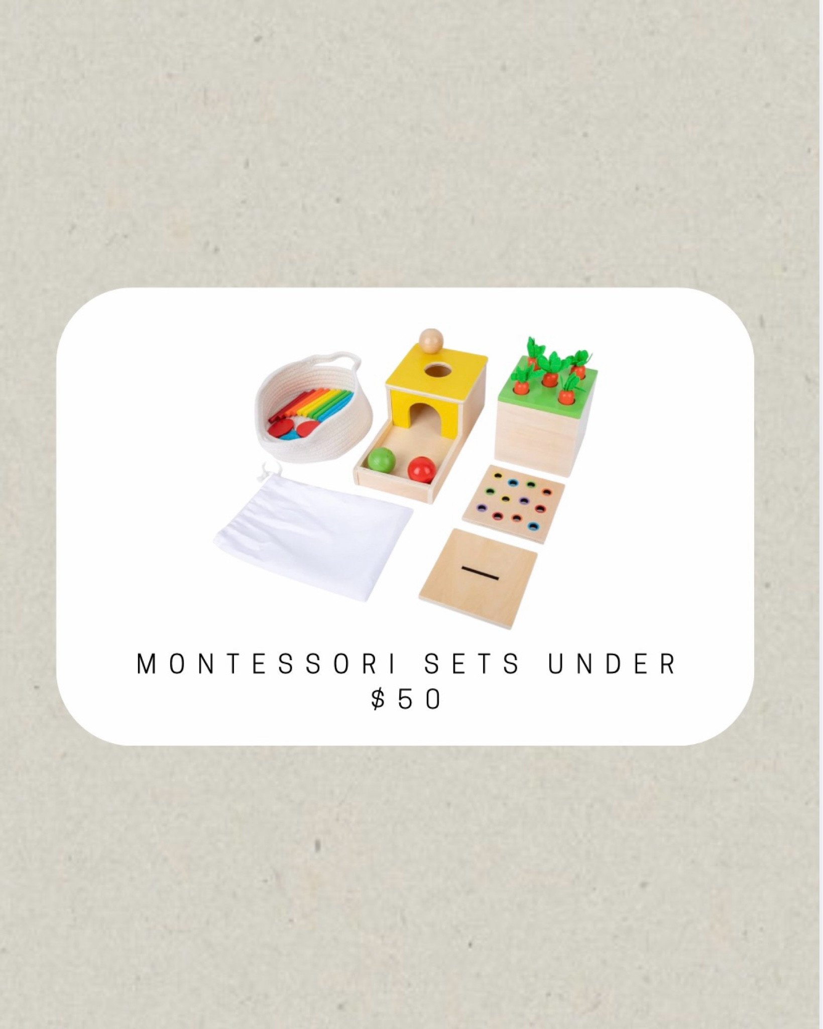 Montessori toy sets under $50

#LTKxPrimeDay #LTKFindsUnder50 #LTKKids