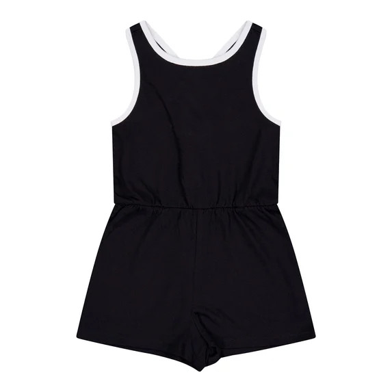 Wonder Nation Girls Cross Back Romper, Sizes 4-18 & Plus | Walmart (US)