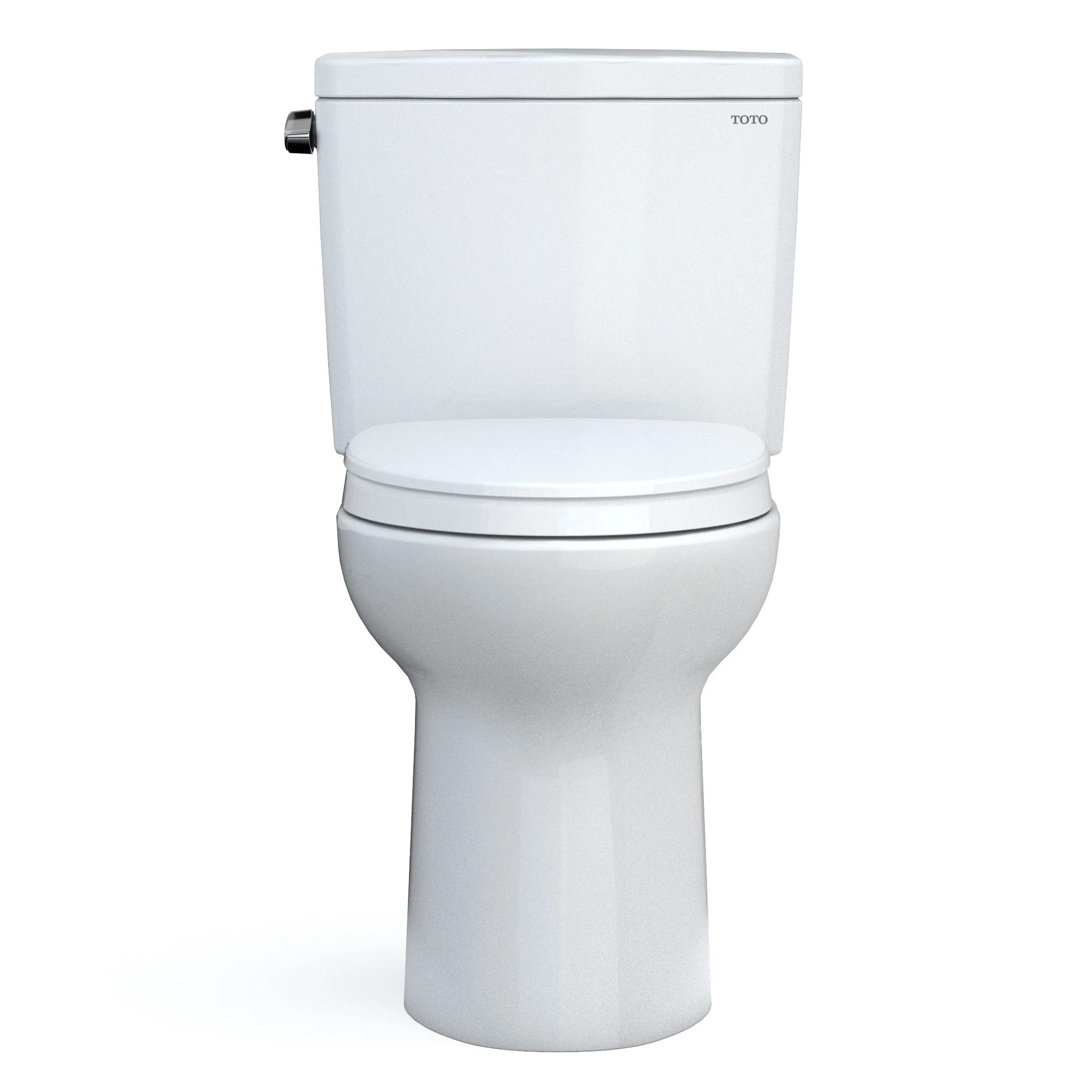 Drake 1.28 GPF Water Efficient Elongated Two-Piece Toilet with Tornado Flush (Seat included) MS77... | Wayfair North America