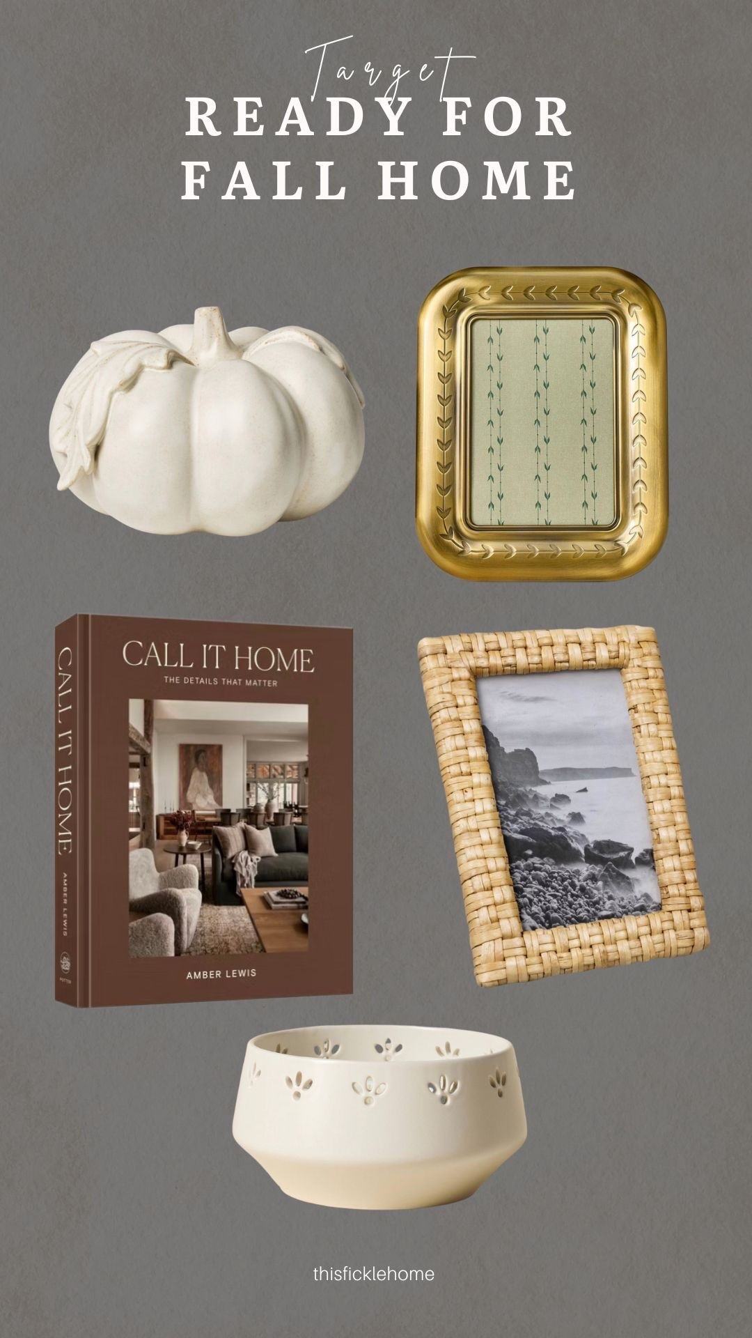 Take your home from summer to fall with these Target finds!

Coffee table book
Ceramic pumpkin
Woven frame
Best smelling fall candle! 
Harvest chestnut candle

#LTKSeasonal #LTKHome