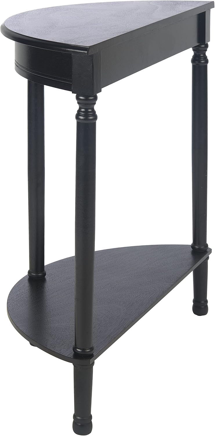 SAFAVIEH Home Collection Tinsley Black Half Moon Console Table CNS5723B | Amazon (US)