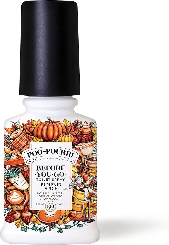 Poo-Pourri Before-You-Go Toilet Spray, Pumpkin Spice, 2 Fl Oz - Buttery Pumpkin, Cinnamon and Bro... | Amazon (US)