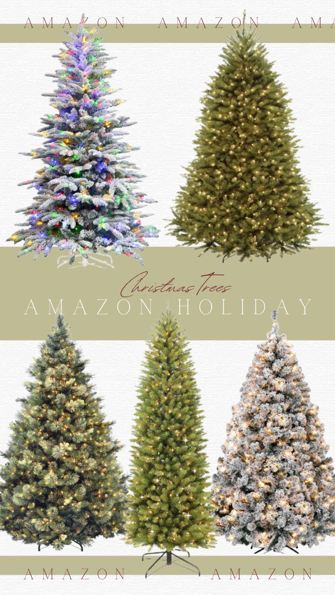 Christmas trees on Amazon! Faux artificial trees pre-lit. Home decor. Holiday decorating.

#LTKhome #LTKSeasonal #LTKHoliday