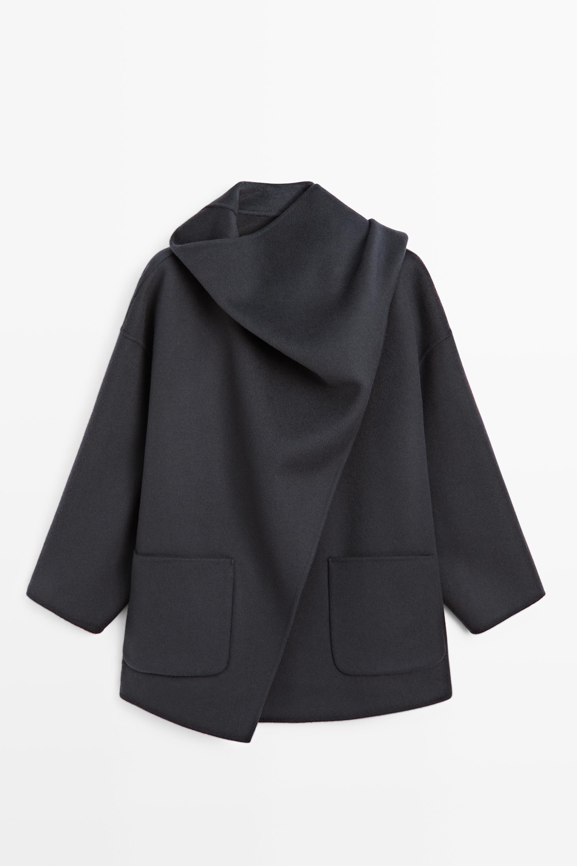 Manteau mi-long avec \u00e9charpe | Massimo Dutti FR