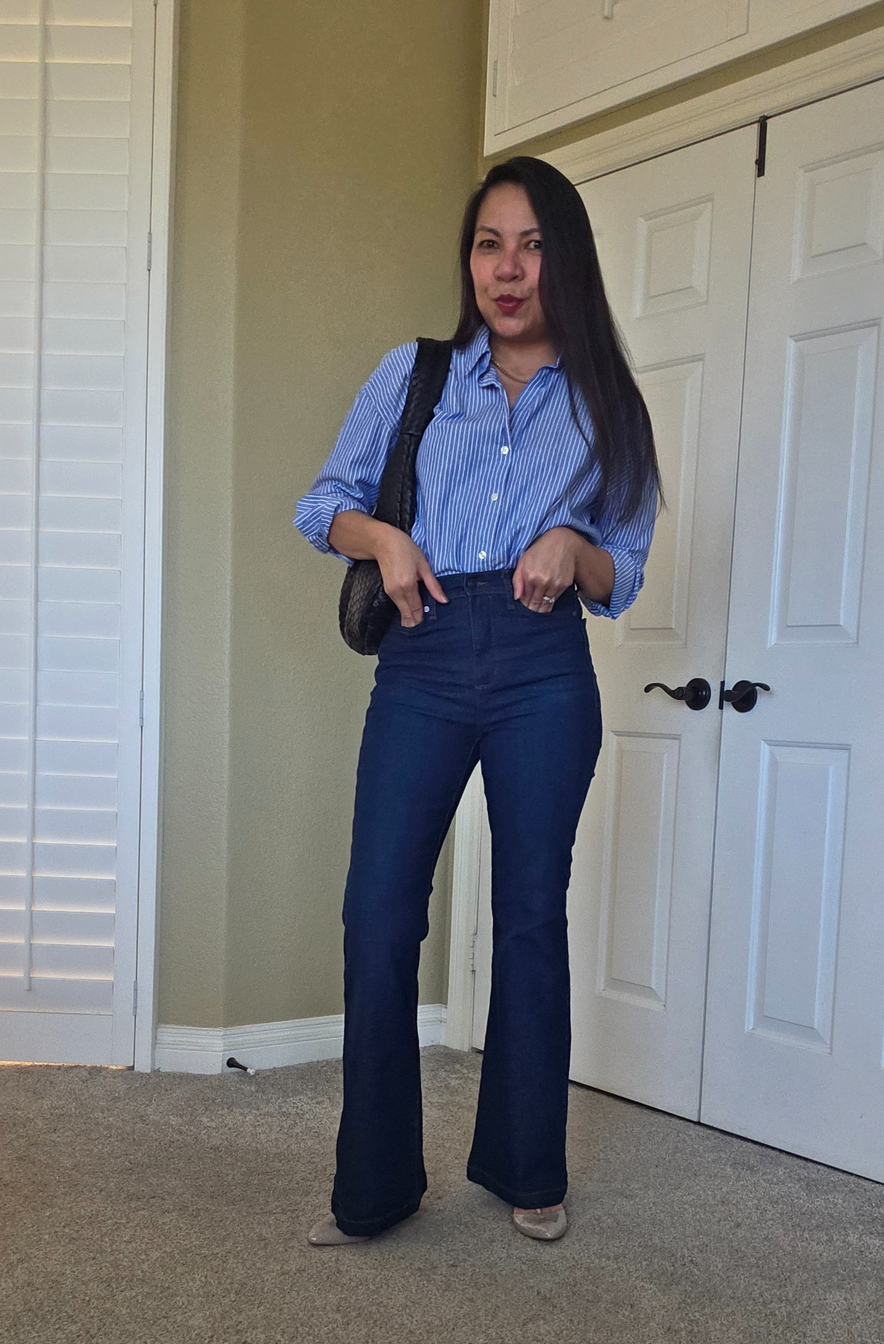 Best high rise bootcut jeans

#LTKootd #LTKSaleAlert #LTKOver40