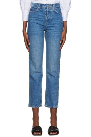 Blue Cynthia Jeans | SSENSE