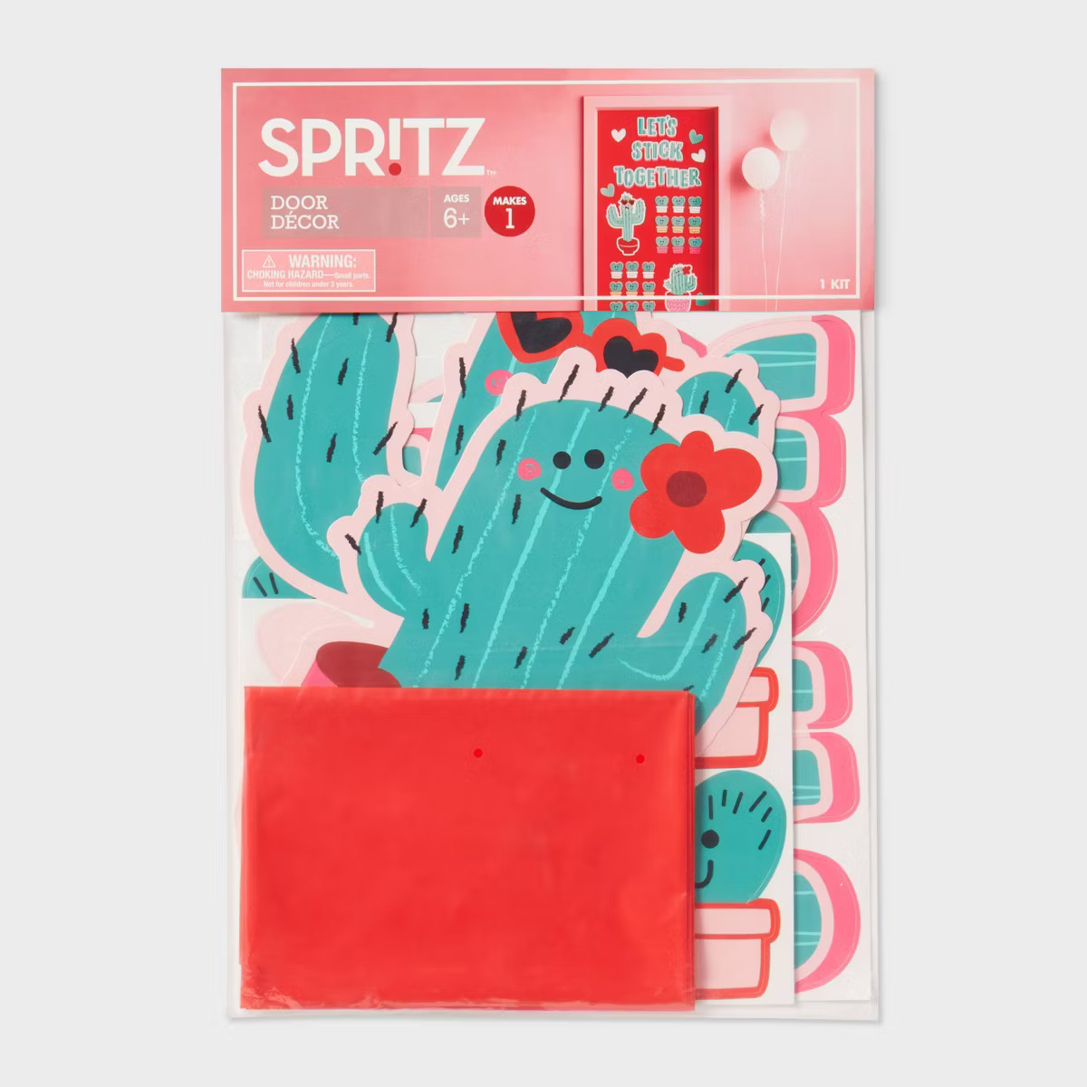 Let's Stick Together Valentine's Day Door Decoration Party Kit - Spritz™ | Target