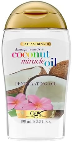 OGX Extra Strength Damage Remedy + Coconut Miracle Oil Penetrating Hair Oil Treatment, Extra Hydr... | Amazon (US)