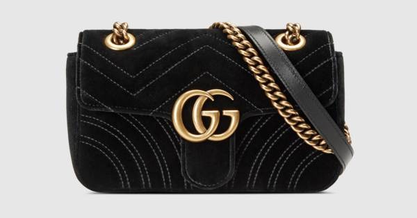 GG Marmont velvet mini bag | Gucci (US)