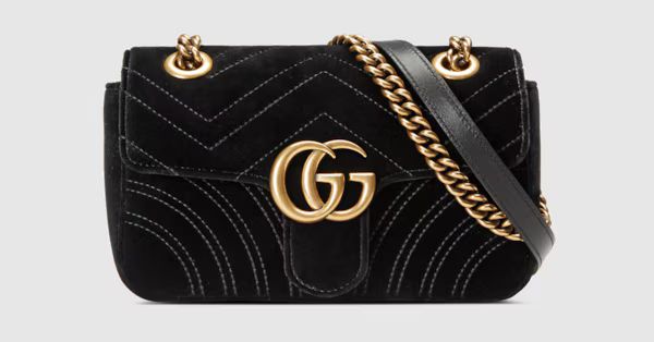 GG Marmont Mini-Tasche aus Samt | Gucci (EU)