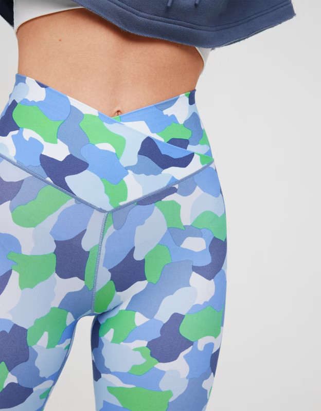 OFFLINE By Aerie Real Me High Waisted Crossover Legging | American Eagle Outfitters (US & CA)