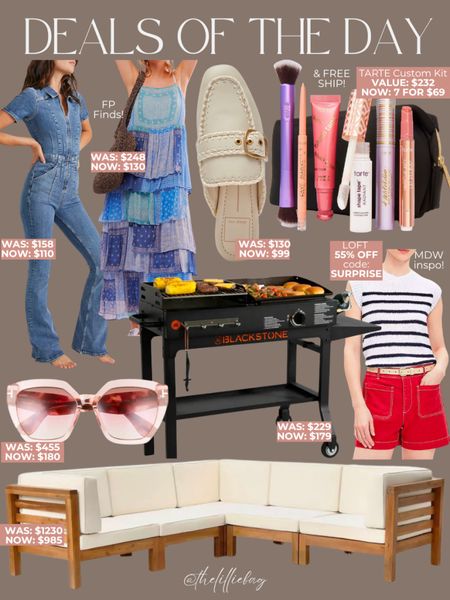 Deals of the day! 
- LOFT 55% off almost everything using code: SURPRISE 
- TARTE custom kit 7 for $69!
- Target up to 30% off outdoor patio 

Summer outfit. Country concert outfit. Work outfit. Maxi dress. Outdoor patio. Memorial Day Weekend. Grills. 

#LTKStyleTip #LTKFindsUnder100 #LTKSaleAlert