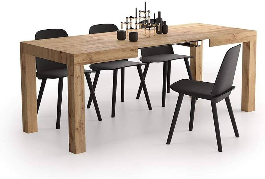 Mobili Fiver, First Extendable Table, Rustic Oak, Made in Italy | Amazon (US)