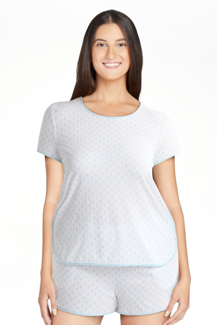 Joyspun Women's and Women’s Plus Lightweight Sleep Tee and Shorts Set, 2-Piece, Sizes XS to 3X | Walmart (US)