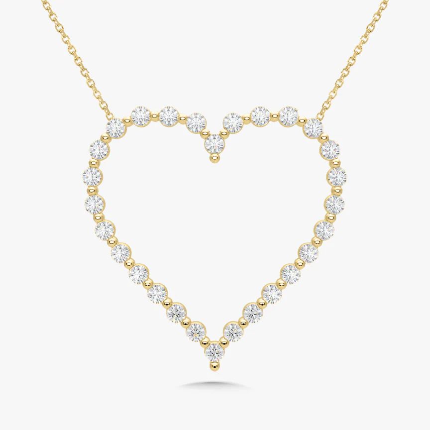 Posie Charlie Cloud® Floating Diamond Heart Necklace 1.00 ctw | RW Fine Jewelry