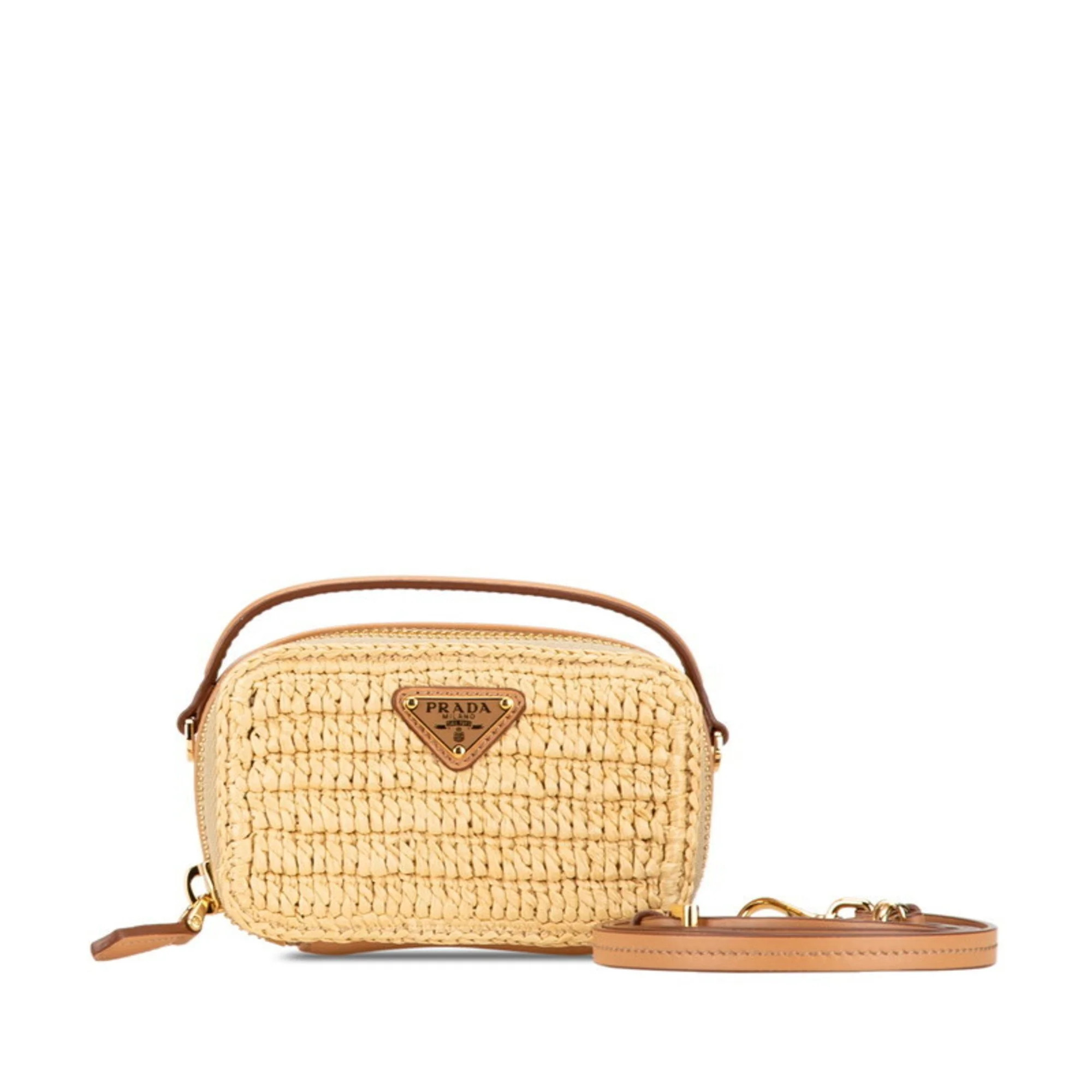 Prada Straw Shoulder Bag (Pre-Owned) | Shop Simon