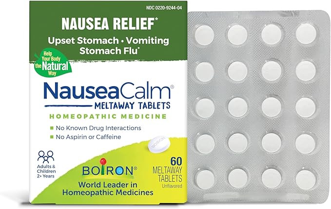 Amazon.com: Boiron NauseaCalm Relief for Upset Stomach, Nausea, and Vomiting Due to Stomach Flu, ... | Amazon (US)