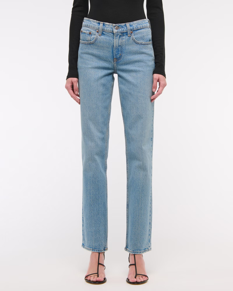 Mid Rise 90s Straight Jean | Abercrombie & Fitch (US)