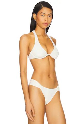 LSPACE Eco Ocean Rib Isa Bikini Top in Cream from Revolve.com | Revolve Clothing (Global)