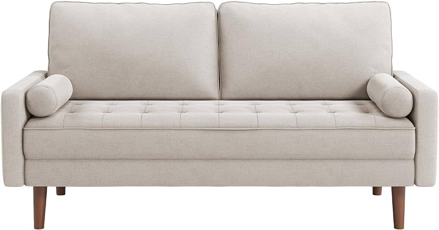 Vesgantti 2 Seater Sofa, 68 inch Fabric Couches for Living Room, Mid Century Modern Loveseat Sofa... | Amazon (US)