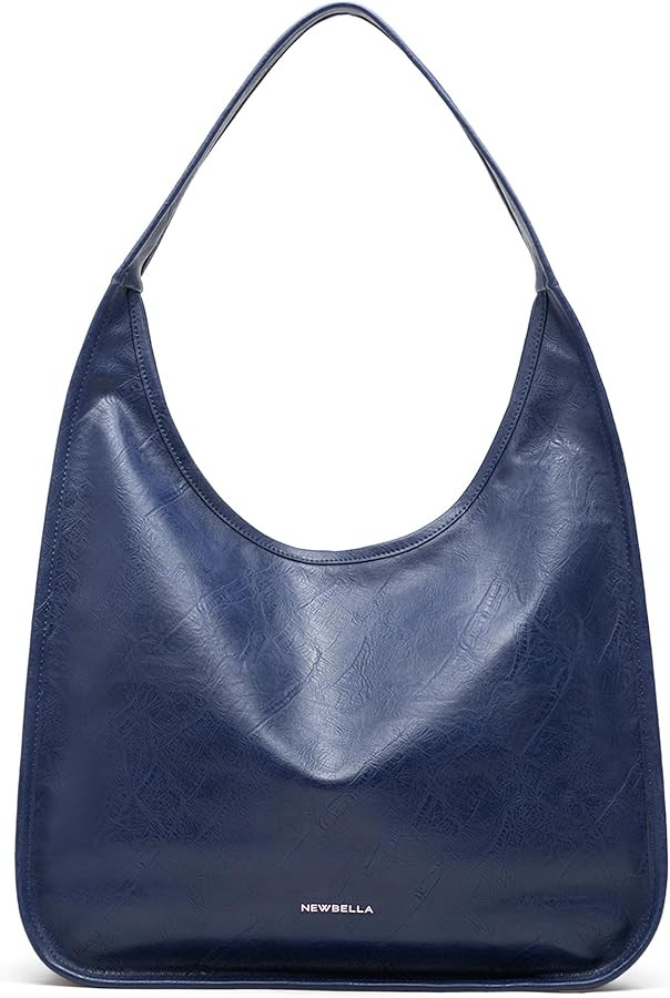 NEWBELLA Women's Hobo Purse - Faux Leather Shoulder Bag & Tote Handbag, Spacious Work Bag for Com... | Amazon (US)