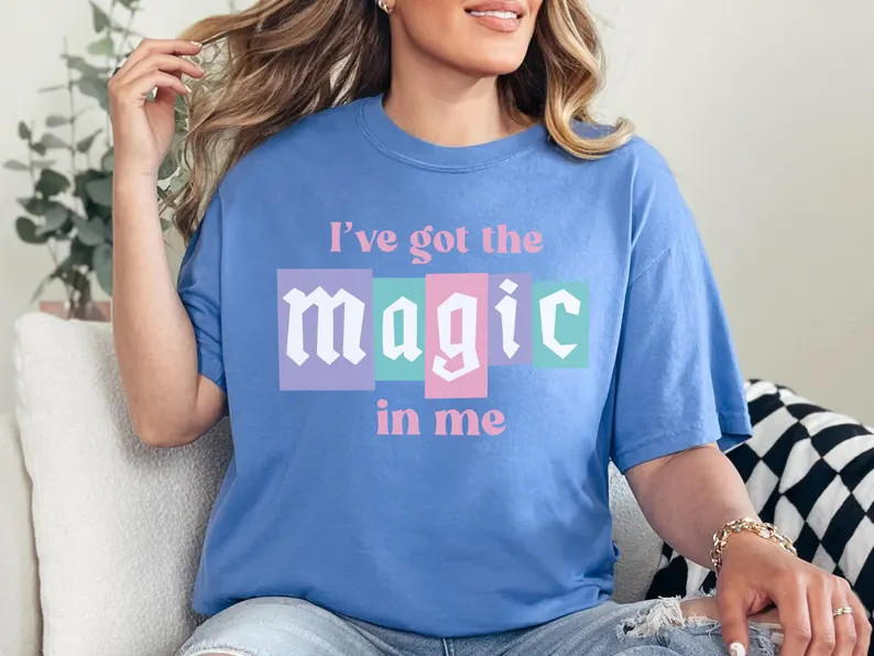 Magic In Me Shirt, WDW Comfort Colors, Magic Parks Shirt, Vacation Shirt, Theme Park Inspired, Ae... | Etsy (Global)
